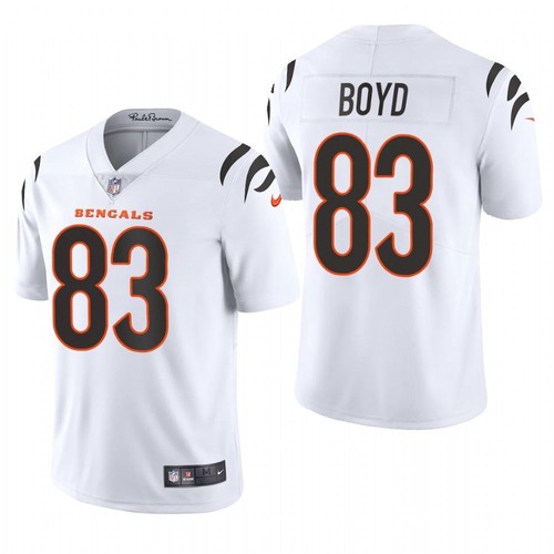 Men's Cincinnati Bengals #83 Tyler Boyd 2021 White NFL Vapor Untouchable Limited Stitched Jersey